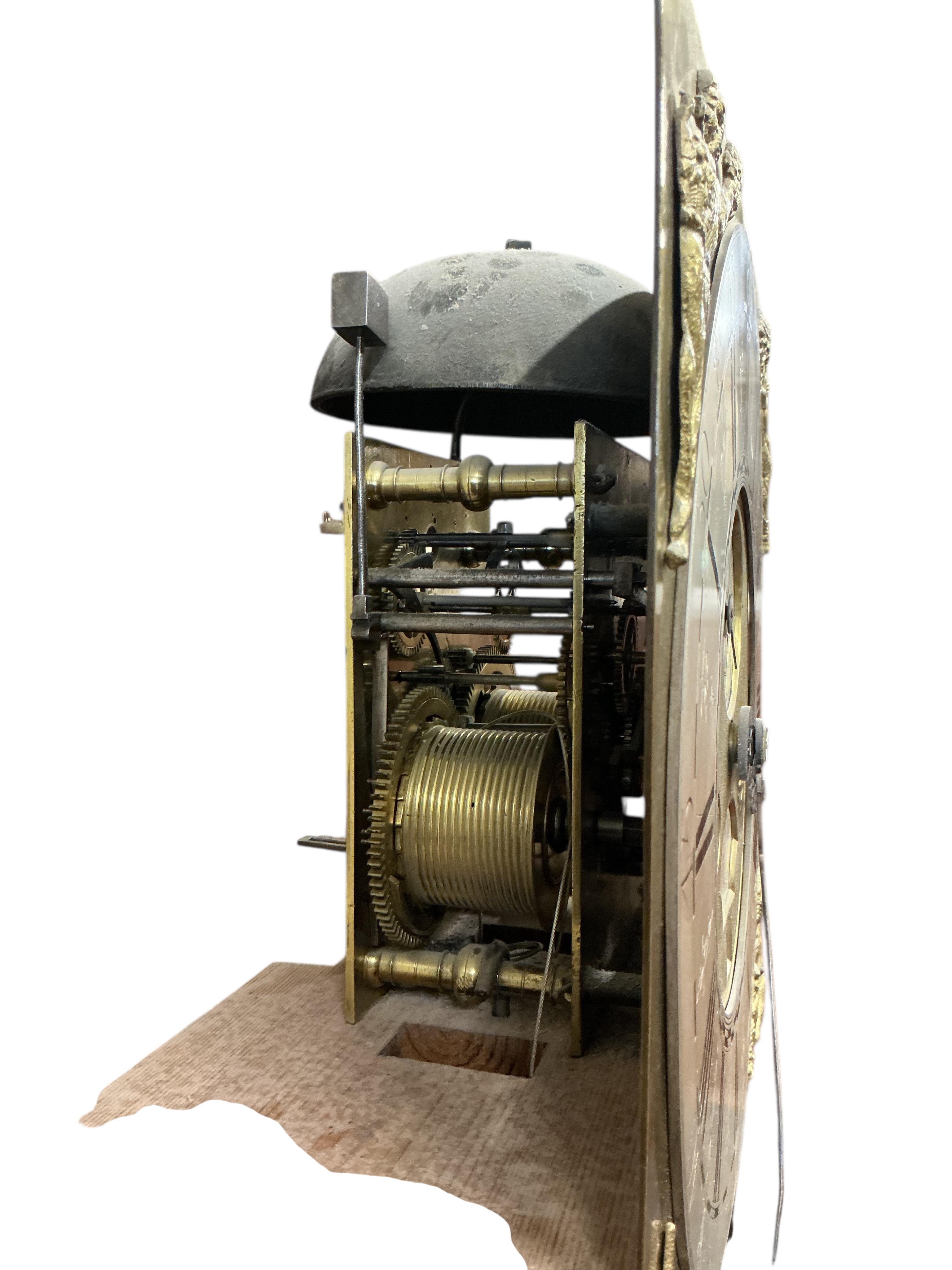 A George III yew banded oak eight day longcase clock, marked Seddon, Frodsham, height 220cm